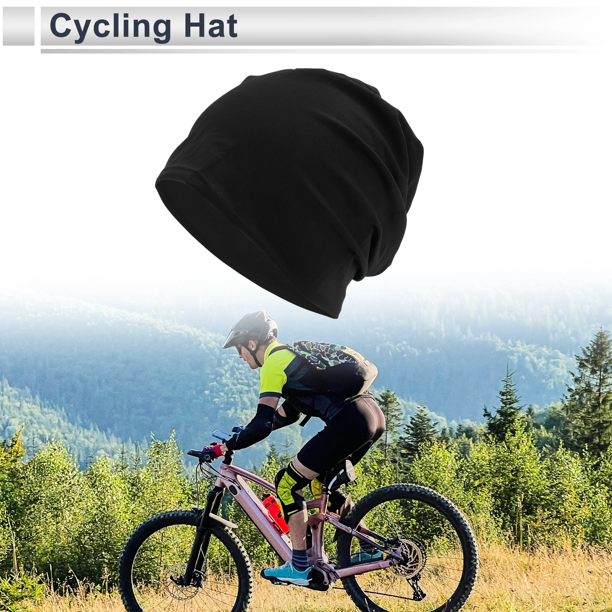 

X Autohaux Cycling Hat Keep Warm Black 11.02"x11.02" 1 Pcs