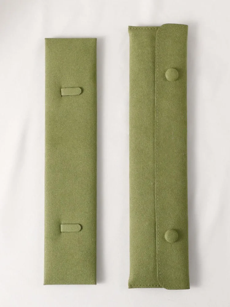 Emballage d'exposition de bijoux à la mode, sac anti-poussière, pendentif, collier, Bracelet, pochette, Mini organisateur de rangement Portable en tissu en cuir