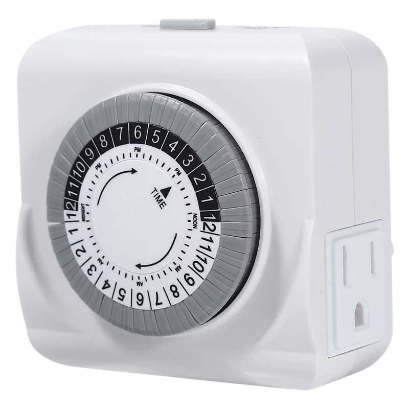 THIVN-Light Timer For Lamps Indoor Plug Timer Plug In Timer For Electrical Outlets 1PCS US Plug