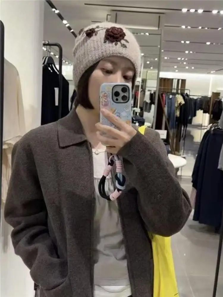 2025秋冬ニット帽花柄刺繍ノーキャップグローブスカーフセット季節ファッションアクセサリー中国製ウールグッズ