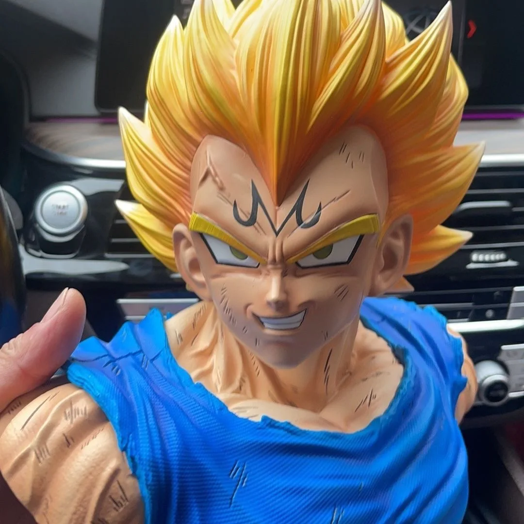 

1:1 Dragon Ball Gk с музыкой, демоннизированная Vegeta, 37 см, бюст Super Saiyan, аниме, фигурка, украшение, модель из ПВХ, игрушка