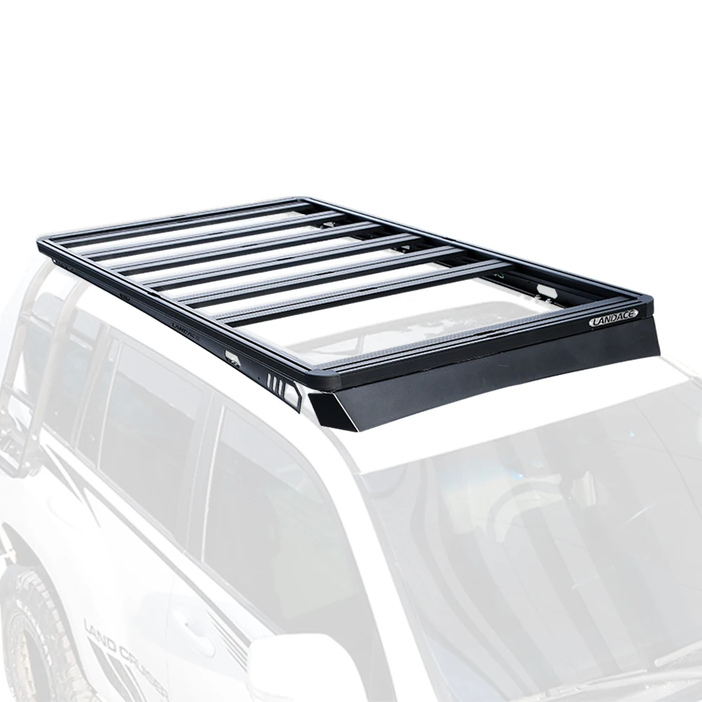 

New Designed 4x4 Off-road Vehicle Factory Wholesale Aluminum Alloy Roof Mount Luggage Roof Rack for Fortuner