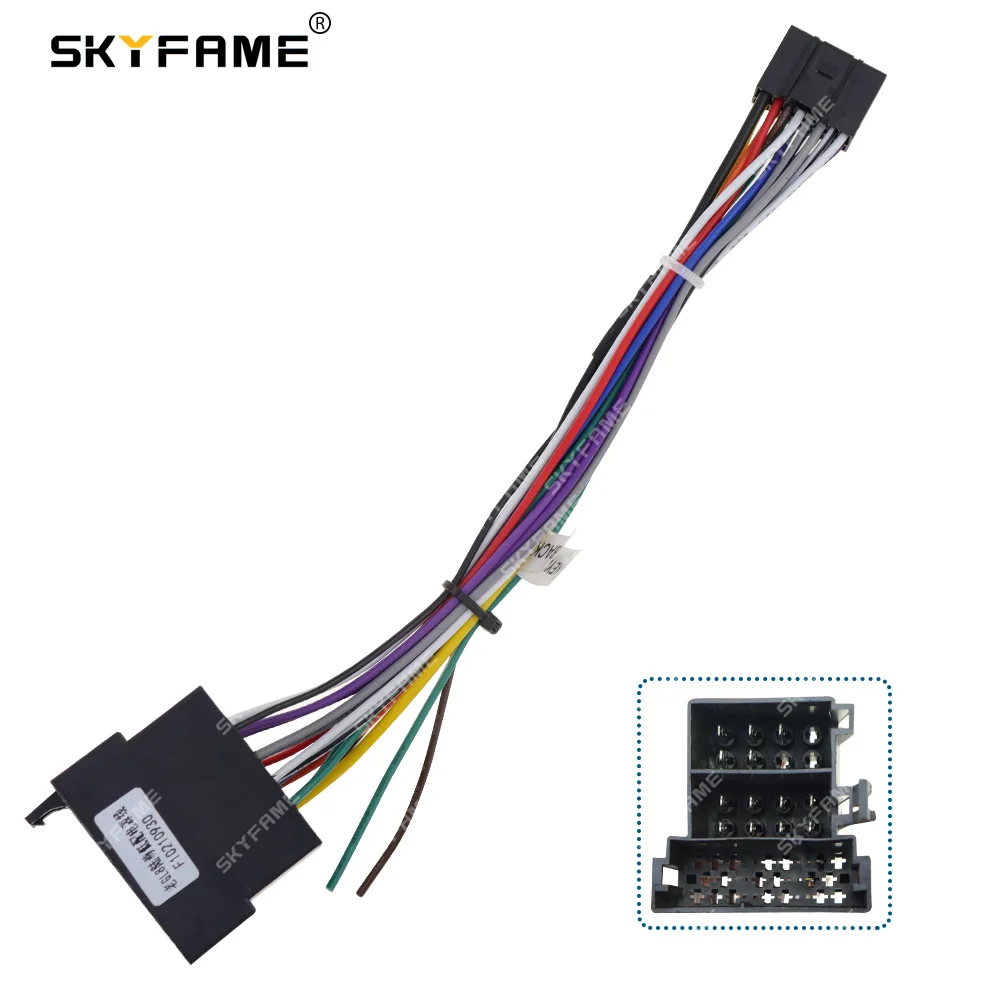 

KYFAME 16Pin Car Wiring Harness Adapter With Canbus Box Decoder Android Radio Power Cable For Buick GL8