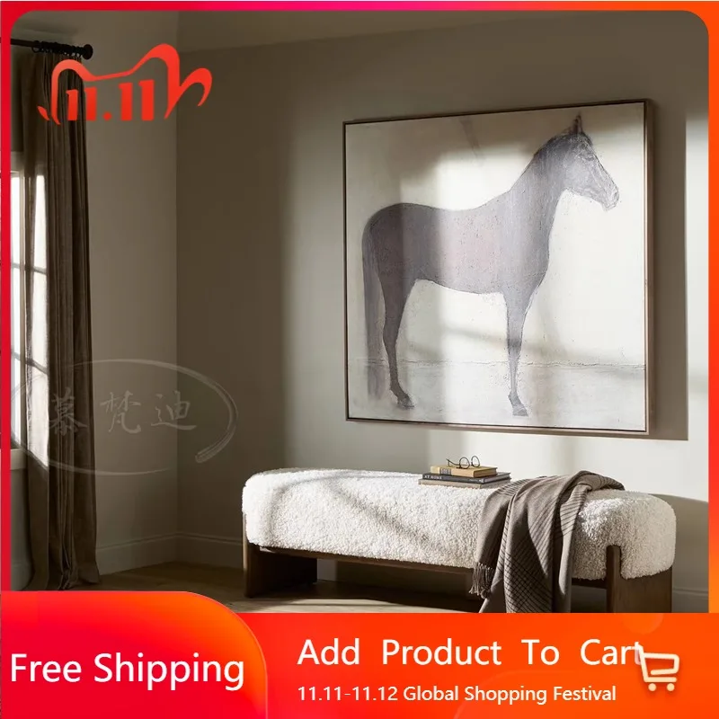 

Big Size Bench Seat Step Stool Minimalist Professional Modern Makeup Accent Foot Stool Lounge Muebles Entrance Hall Furniture