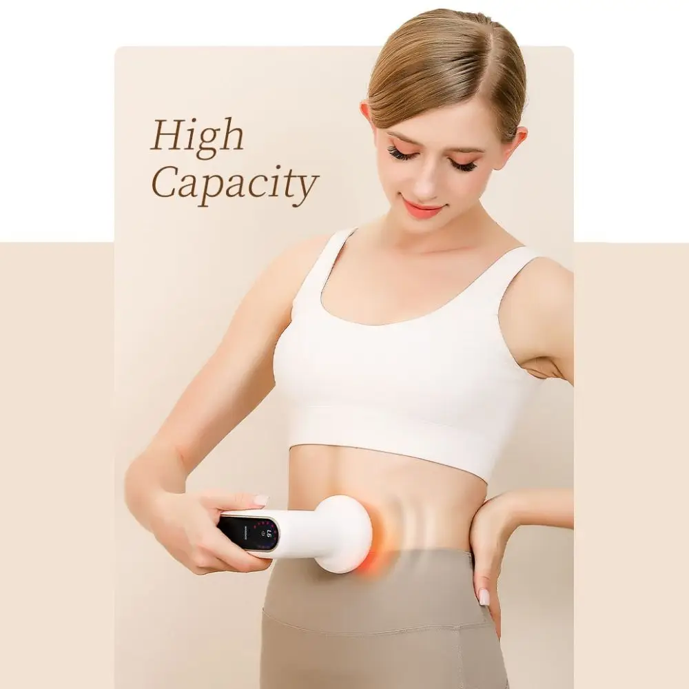 Protable Fascia Rings Massager Multiple-level Adjustment Vibration Massage Muscle Handheld Massager Cordless Mini