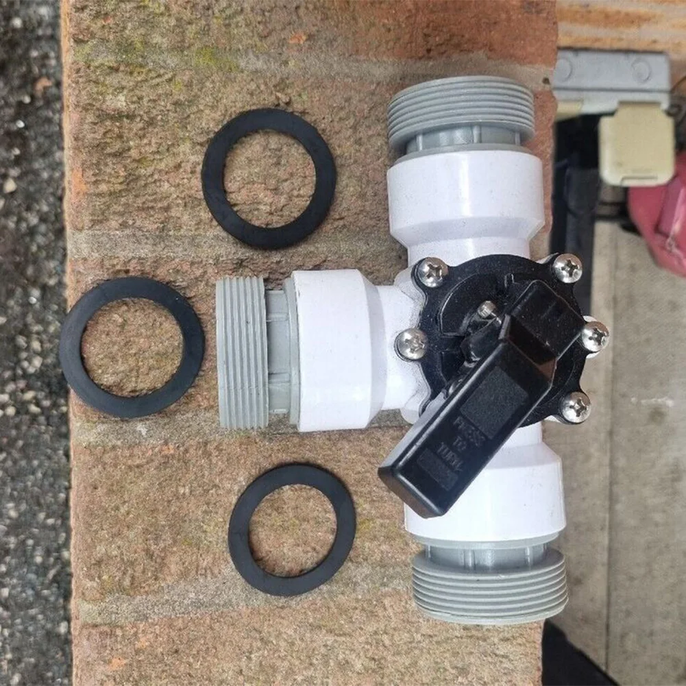 3 Way Pool Pump Valve Boiler Water Flow Control About 1.5 Inch 3-Way Shutter Valve Compatible With Pool Equipment
