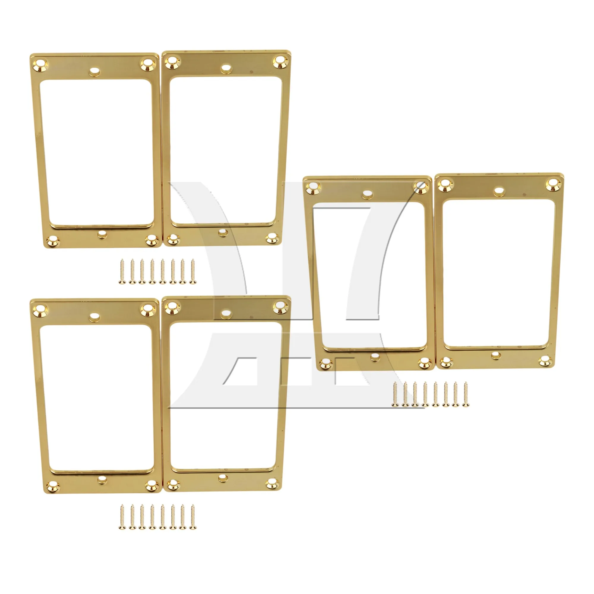 

Yibuy 6 Pcs Gold Metal Pickup Frame for Electric Guitar 2.28x1.77x2.76inch