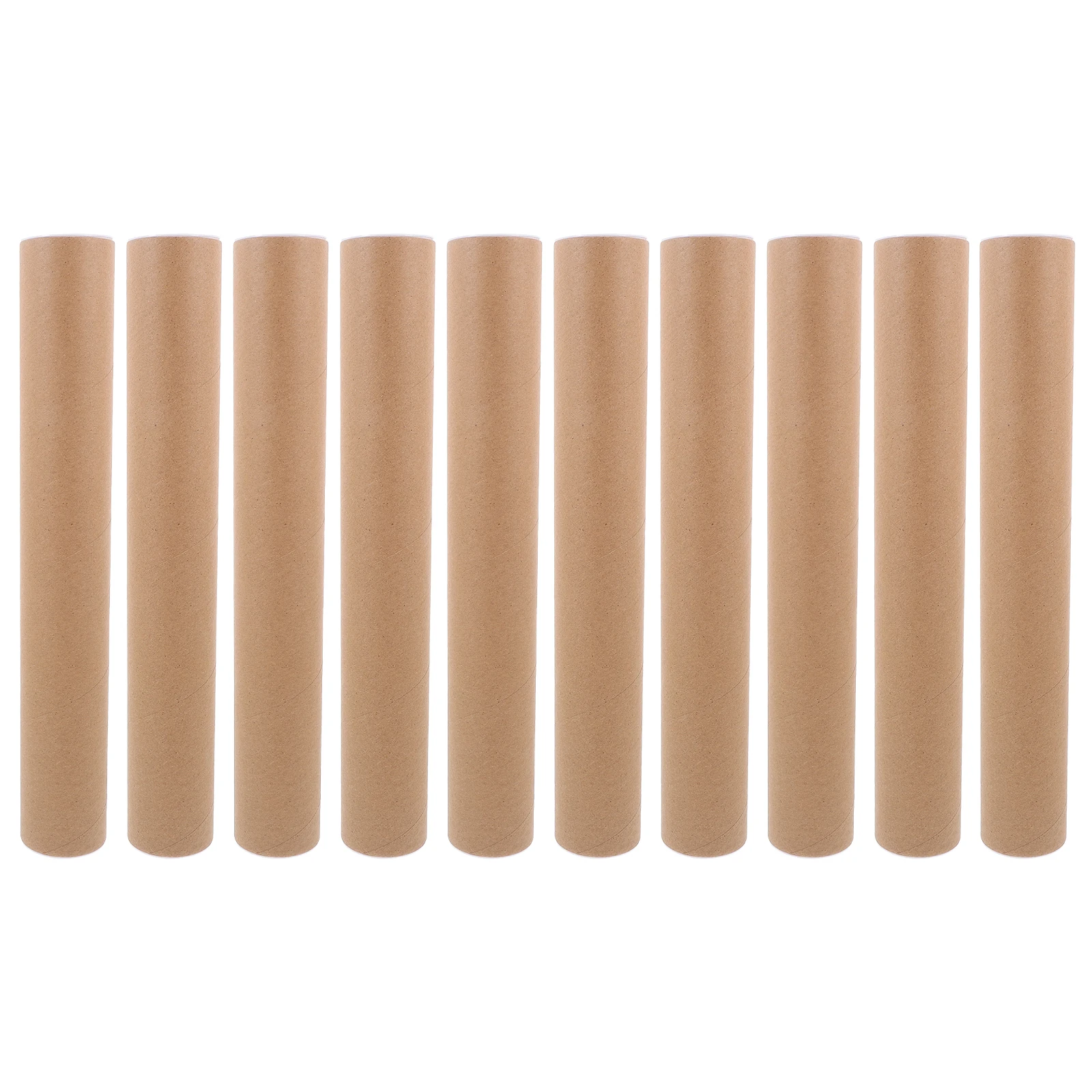 10 قطعة أنابيب من الورق المقوى البني ملصق للبريد الفني تخزين رسم علبة ورقة ملصق أنبوب أنابيب بريد يطبع أنبوب تخزين