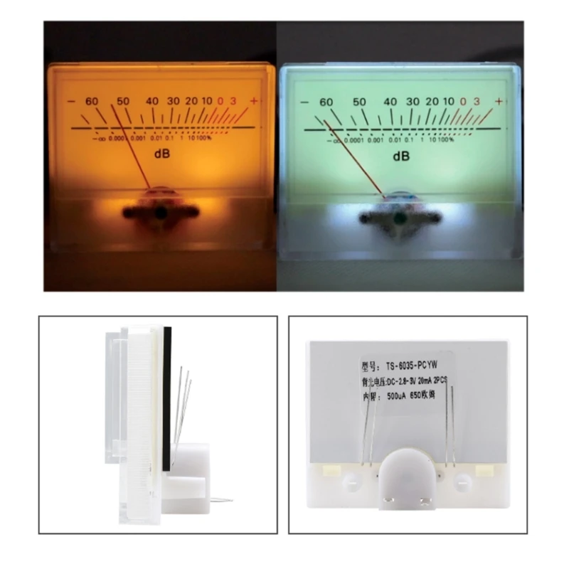 Square VU Meter Test Level Header VU Meter Level Meter Power Amplifier Durable Driver Board Module Meter Dropshipping