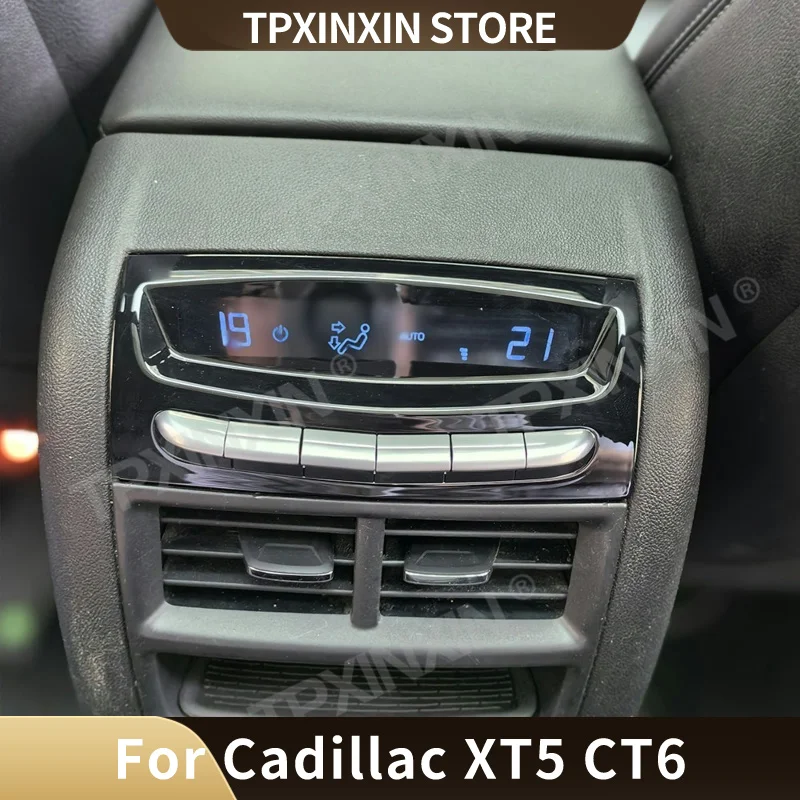 Gaya asli layar AC untuk Cadillac XT5 CT6 2016 2017 2018 2019 2020 2021 2022 2023 Aksesori Mobil Panel AC mobil