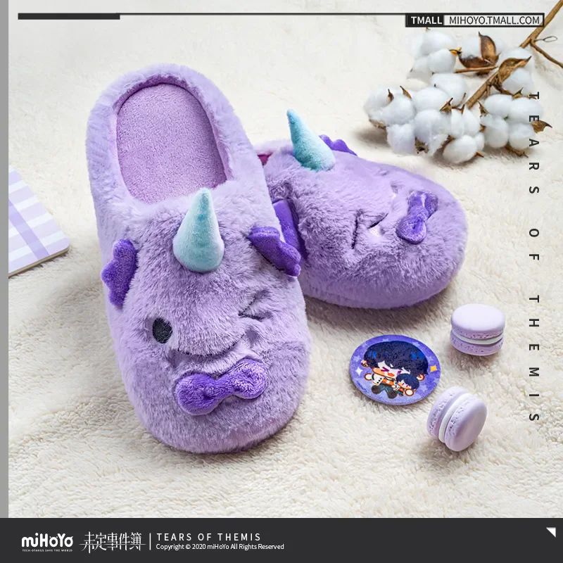 [Genuine] miHoYo Game Tears of Themis Plush Slippers Luke Pearce Artem Wing Vilhelm Clothing Cotton Shoes Cosplay Halloween Gift 4