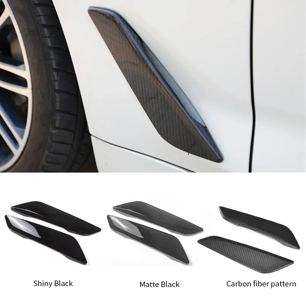 2Pcs For BMW G30 5 Series 2017 2018 2019 2020 2021 Car Side Fender Vent Cover Fender Decoration Side Wing Spoiler