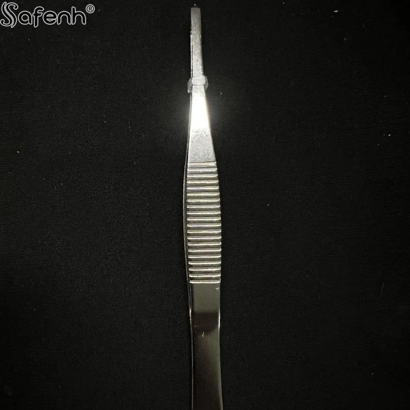 1Pcs Toothed Stainless Steel  Tissue Forcep Toothed Tweezers Precise Grip 125/140mm Manipulate Silver Suturing Needle