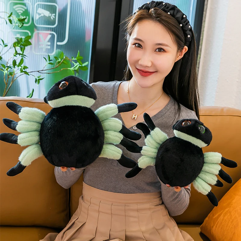 

2023 New Simulation Spider Plush Toy Animal Cute Doll Pillow Children Gift Home Decoration