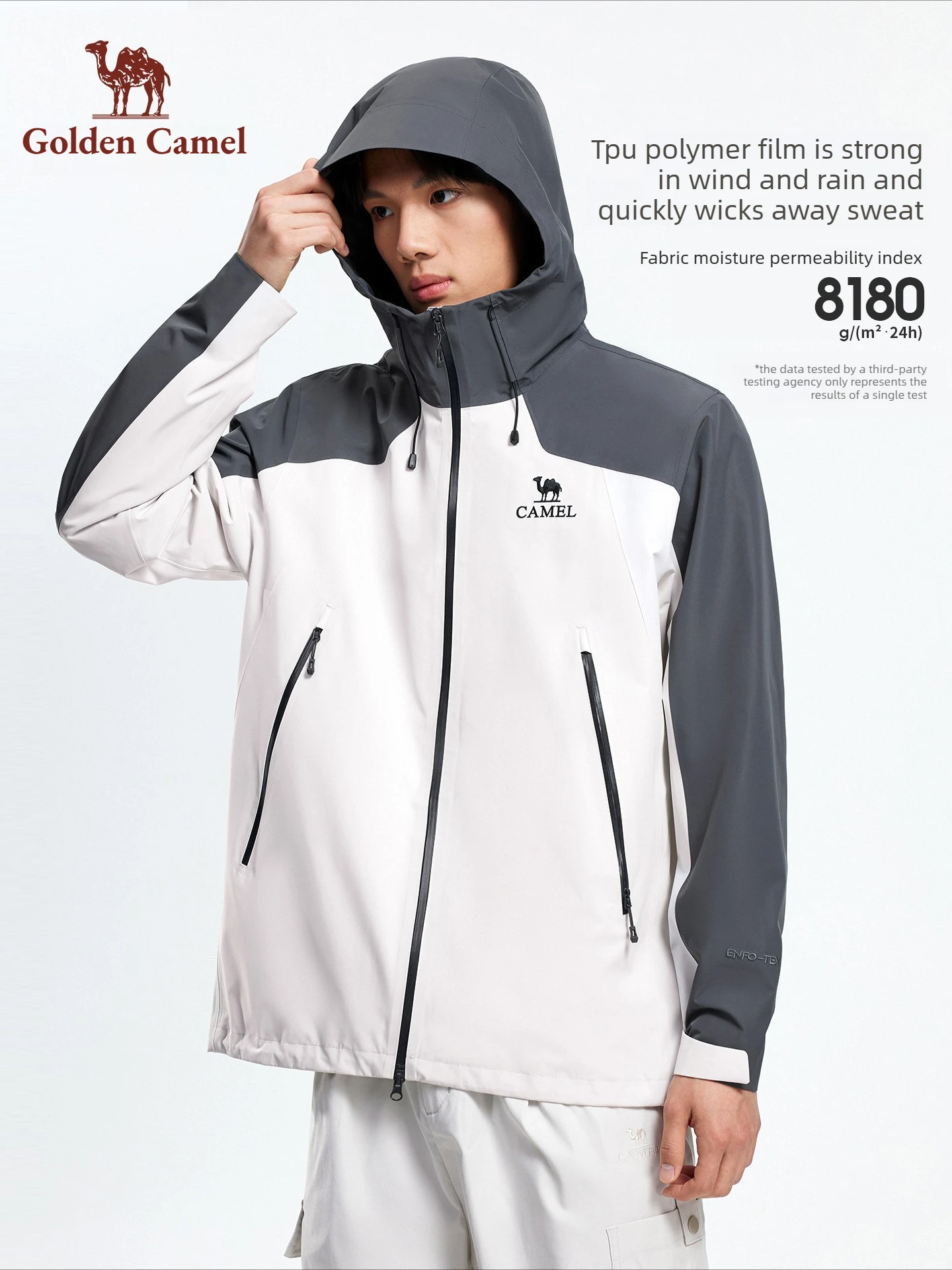Golden Camel Unisex Waterproof Hiking Jackets 2026 New Windbreaker Hooded Coats Outdoor Camping Hiking Climbing Single Jackets
