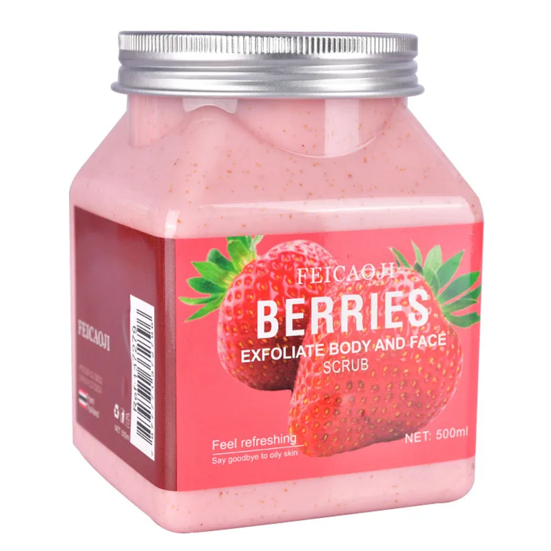 エクスフォーティングボディスクラバー、バスsalwater、肌の若返り、500ml