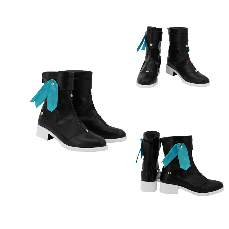 Chaussures de Cosplay Qingque pour Fille, Bottes à Talons Hauts, Accessoire de Costume d'Halloween