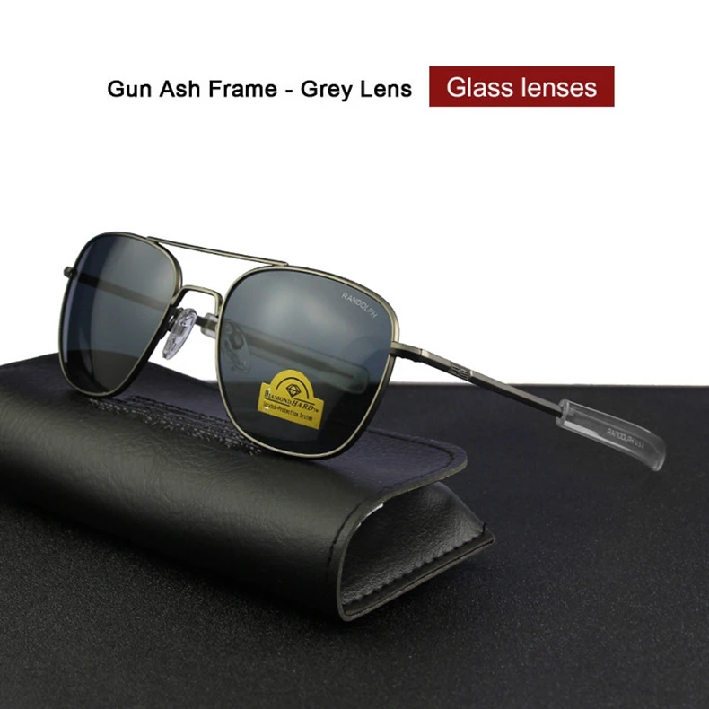 RE Sonnenbrille Mann USA Armee Militär Luftfahrt Pilot Sonnenbrille Glaslinse Frau Luxusmarke Retro Titan Rahmen Hohe Qualität – Detail 16