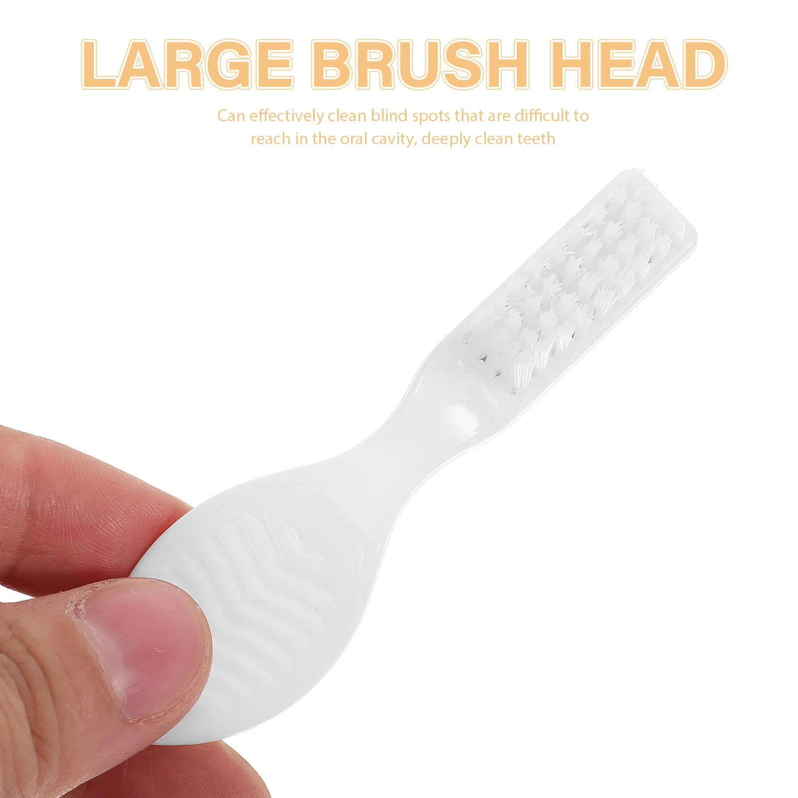 Petite brosse à dents à manche court pour les implants, prévention de l'automutilation, nylon, prison, 03 voyage, 10 pièces