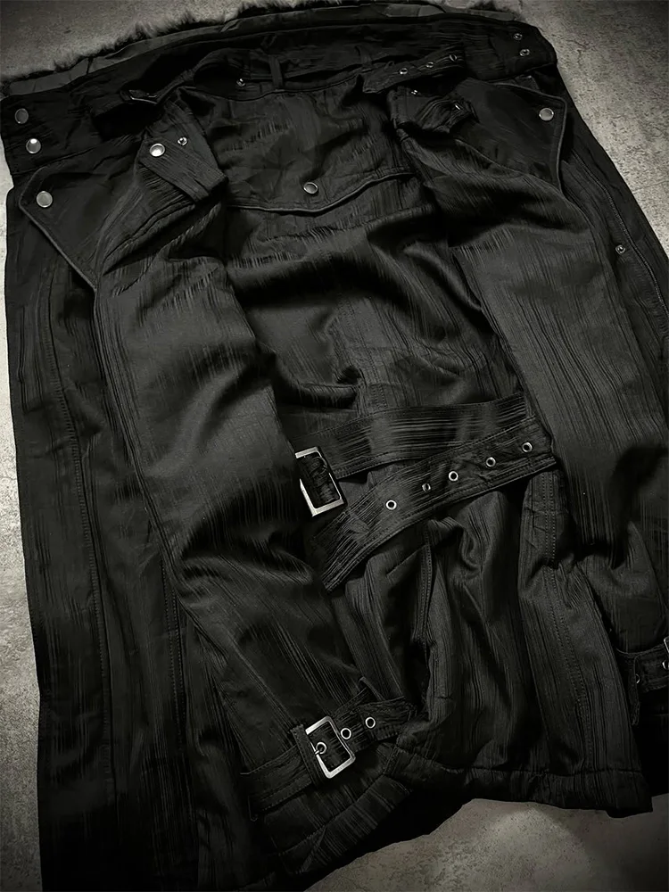 Floral End originele retro Amerikaanse Sle werkkleding Jaet dames herfst winter afslankende casual bla katoenen gevoerde jas