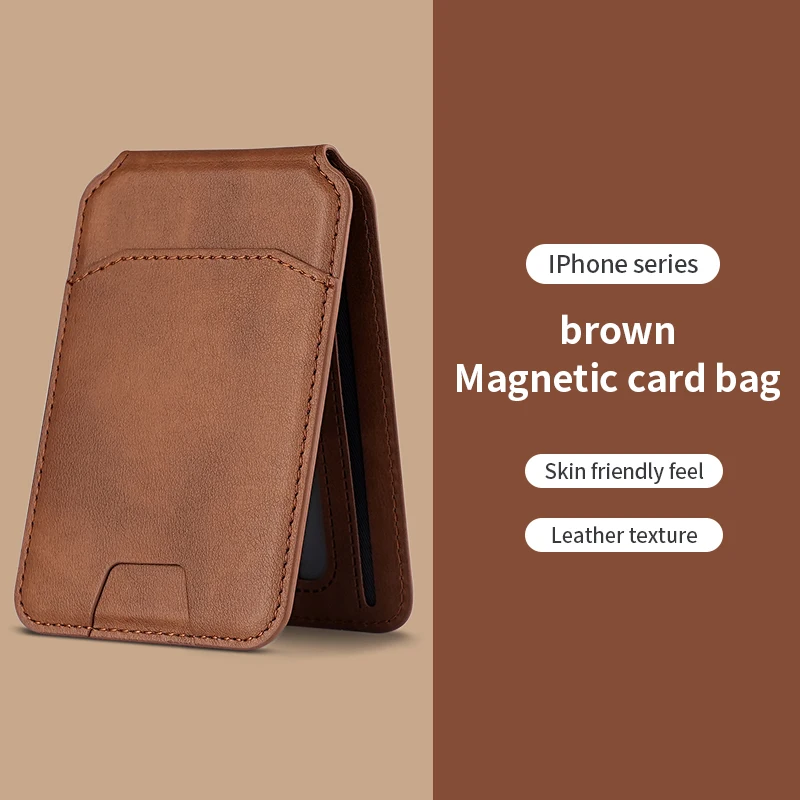 Luxe Voor Magsafe Magnetische Lederen Portemonnee Houder Case Voor iPhone 16 15 14 13 12 Pro Max Kaarthouder telefoon Tas Cover Accessoires