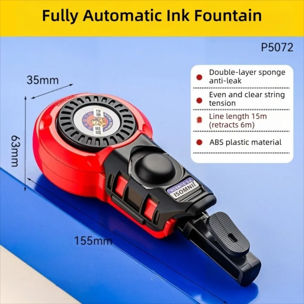 Durable Manual Ink Marker Hand-Operated Portable Ink Fountain Professional Scriber Drawing Line Marker Woodworking Tool