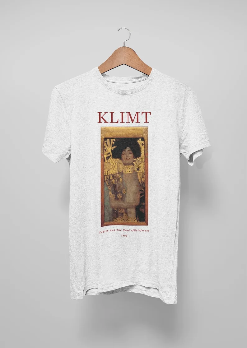 Judith And The Head of Holofernes T shirt / Gustav Klimt / Premium Quality %100 Cotton / Van Gogh / Munch