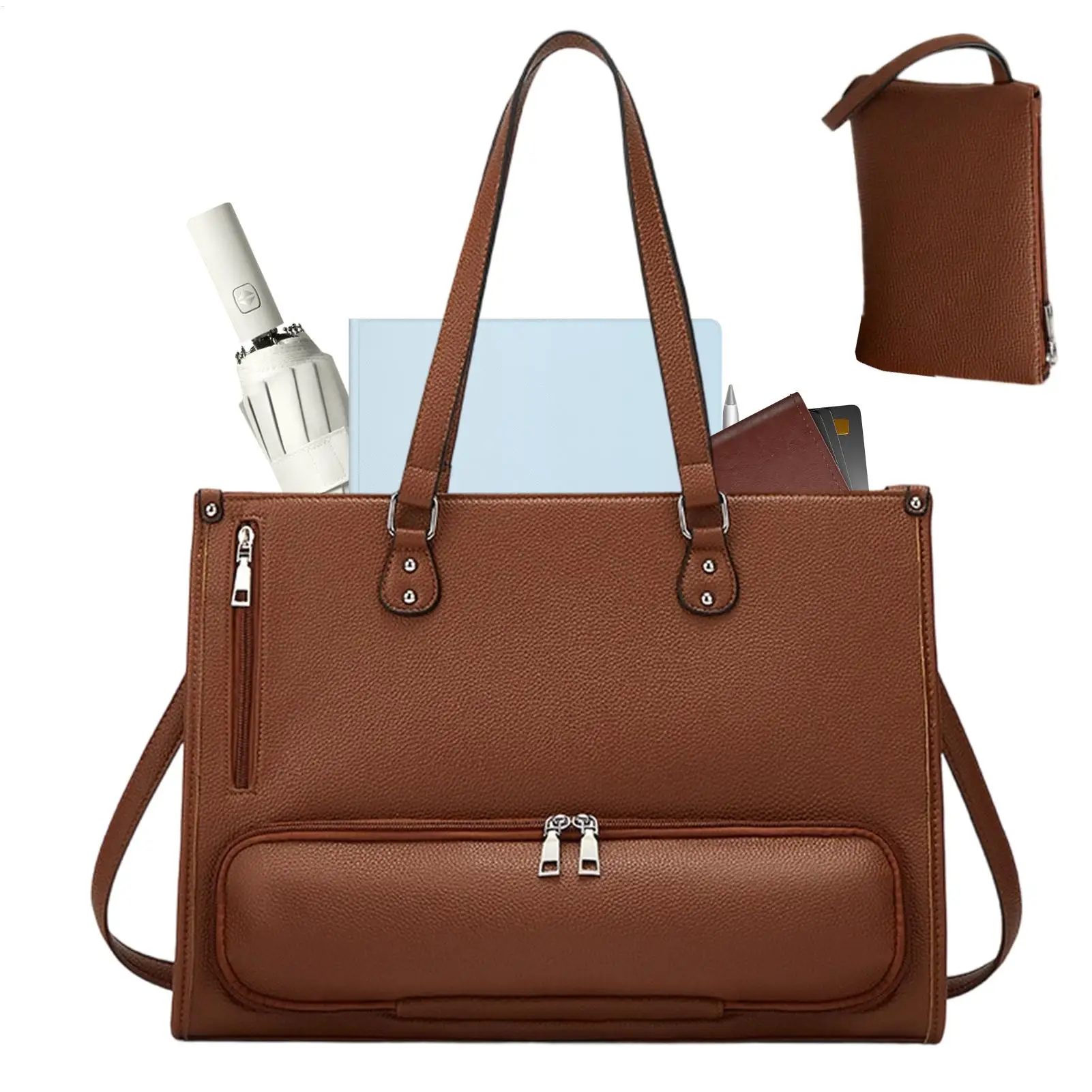 

Insulated Laptop Tote Women Work Bag with Lunch Compartment Professional Travel Tote for College, Phone Tablet Book, Road Trip