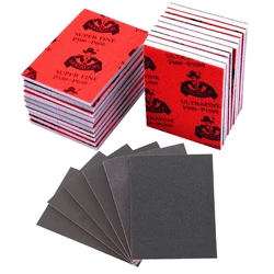 Almohadillas de bloque de lijado de 20 piezas, esponja de lijado en seco y húmedo, espuma suave, papel de lija fino para paneles de yeso, manualidades, reutilizable para muebles, modelo de madera