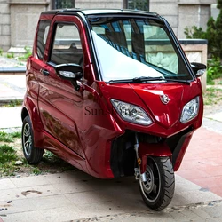 Pick up and drop off children to school Electric tricycle closed adult scooter