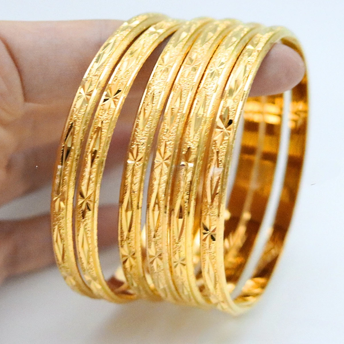 9999 Gold Bridal Bracelet - Vacuum Color-Resistant Women's Fashion Jewelry