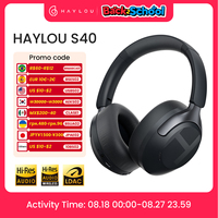 HAYLOU S40 ANC Wireless Headphone 50dB Noise Canceling Hi-Res 3D Spatial Audio Earphone with LDAC Bluetooth 6.0 Over Ear Headset