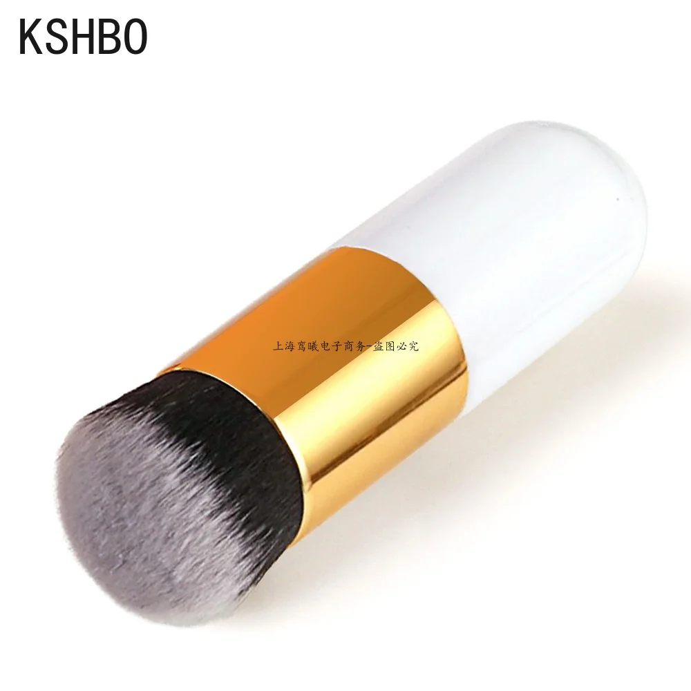 KSHBO 1pcs New Chubby Pier Foundation Brush Flat Cream Makeup Brushes Professional Cosmetic Make-up Brush Tools