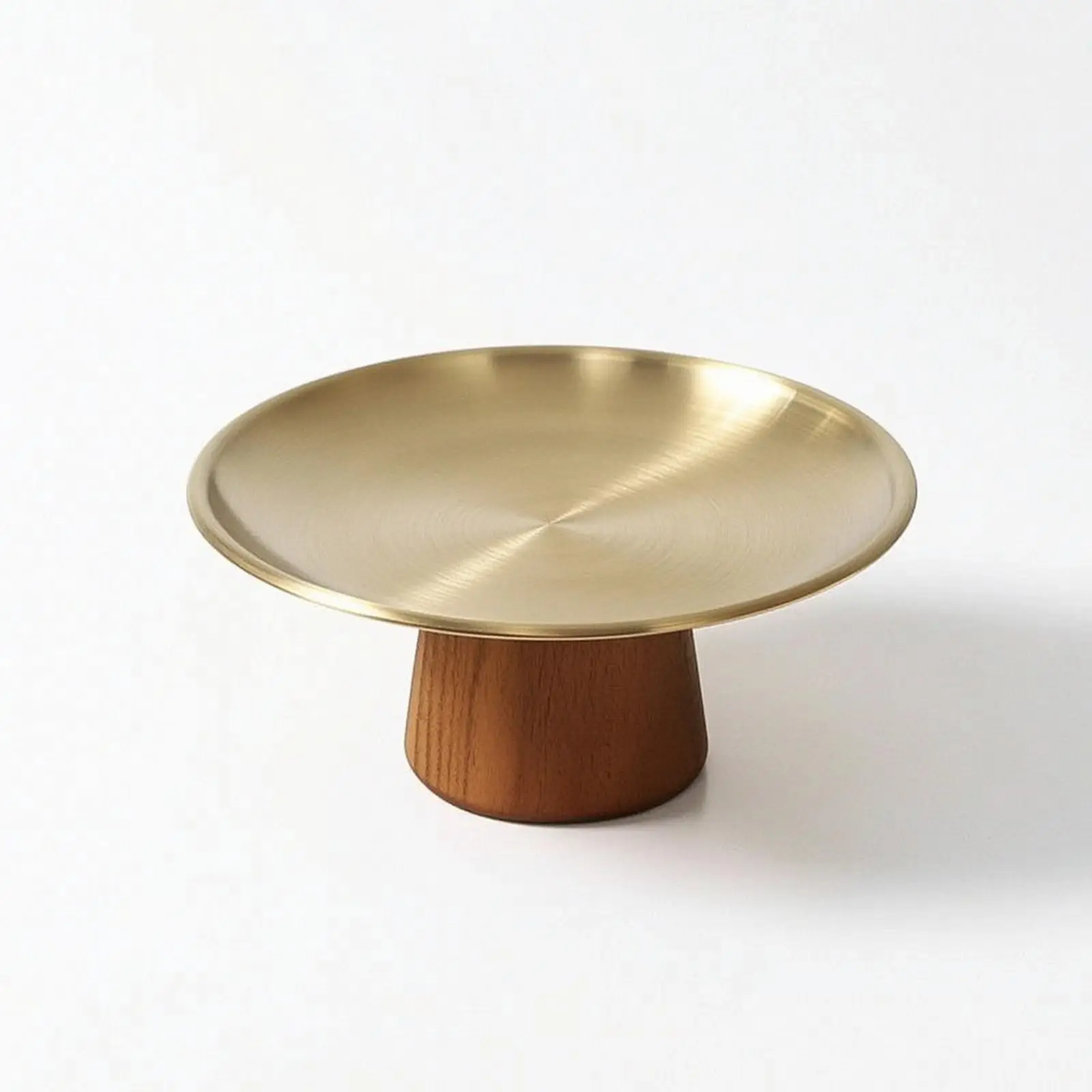 Serving Tray with Pedestal Elevated Dessert Stand Smooth for Coffee Table, Hosts