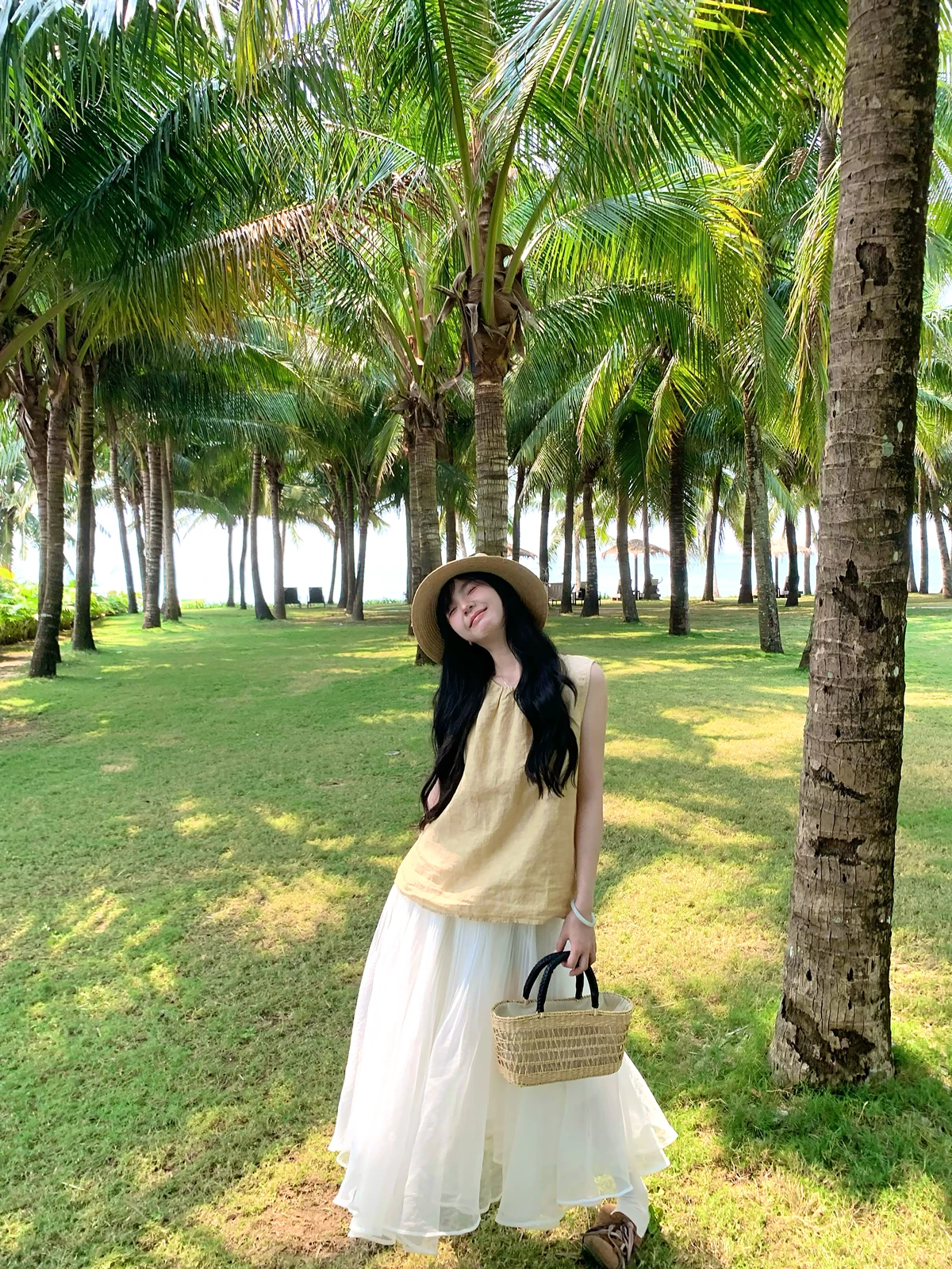 

Желтая льняная свободная блузка без рукавов, маленький размер, повседневный стиль, женский топ, удобный, дышащий, с круглым вырезом, без бренда, зарегистрированная торговая марка...