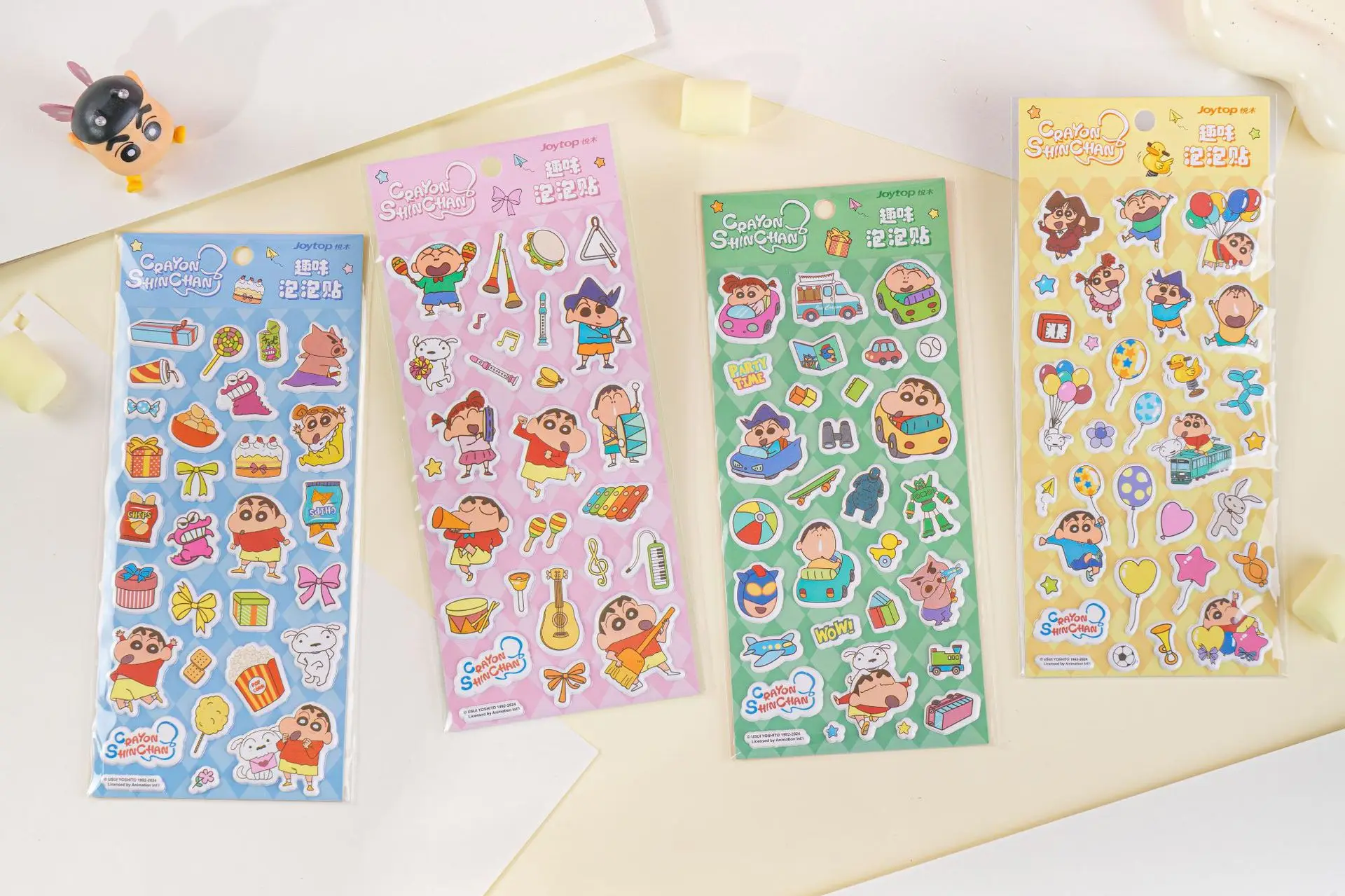 Genuinely Authorized Joytop Crayon Shin-chan Cartoon Fun Bubble Stickers