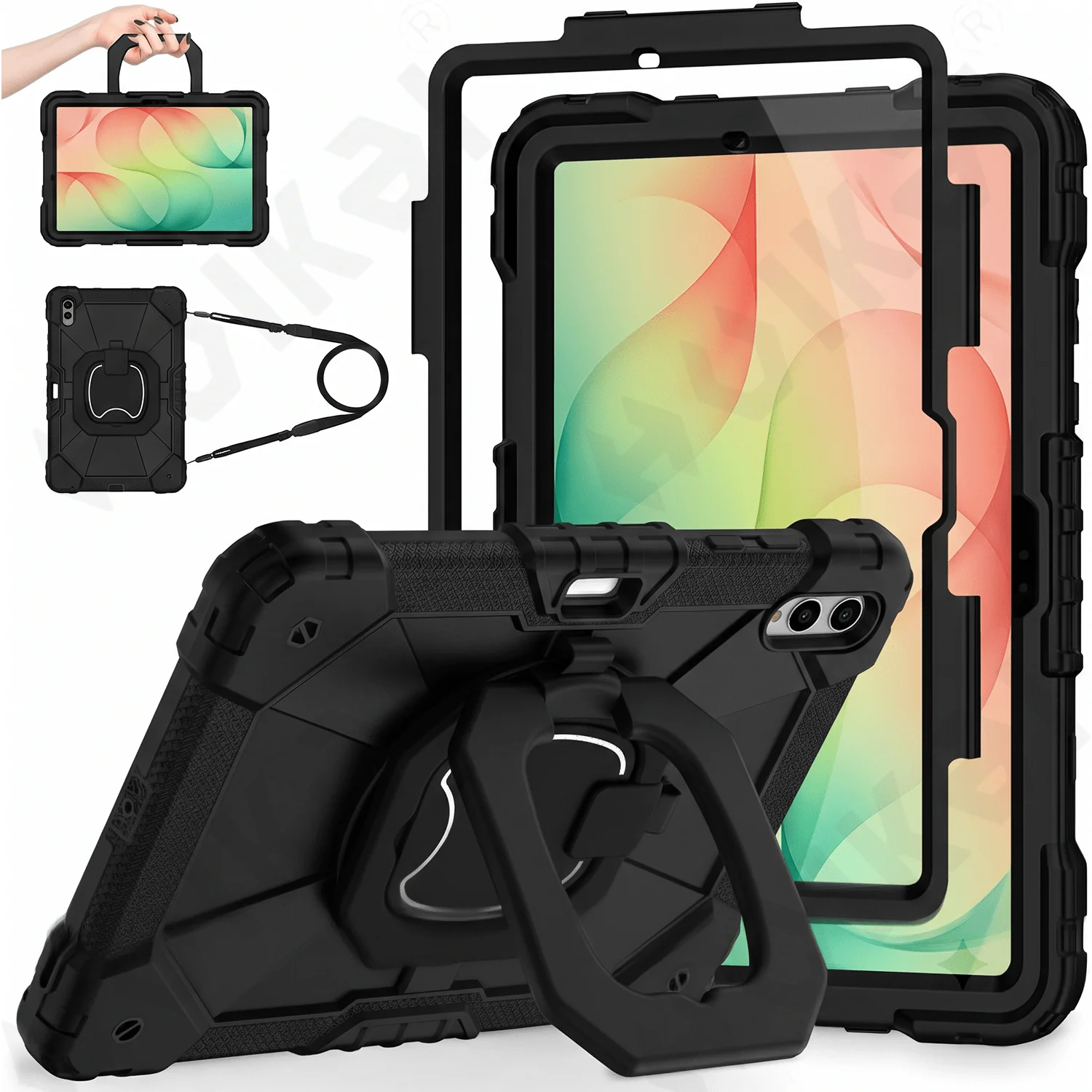 Case for Samsung Galaxy Tab S12 Ultra S11 Ultra 14.6 inch 2026 Shockproof Cover 360 Rotatable Stand Hand Grip and Shoulder Strap