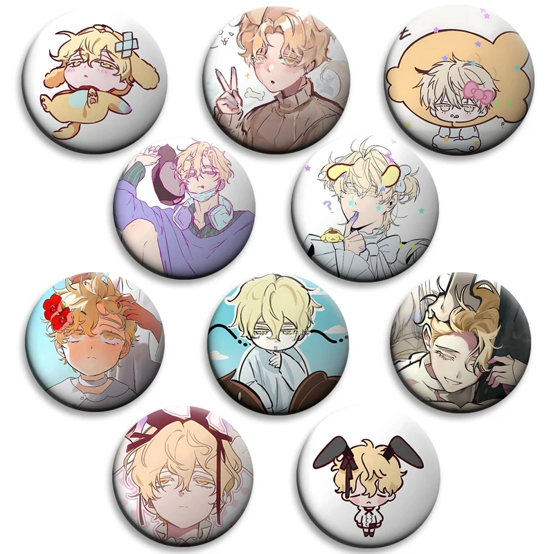 Anime Alien Stage Luka Lapel Pins L Killer Yagami Light Creative Character Brooches Tinplate Badge for Bag Clothes Accessories