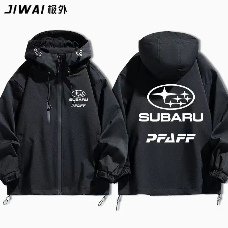 Subaru STI racing merchandise, fan clothing for autumn and winter casual jackets, men's and women's assault jackets, trendy tren