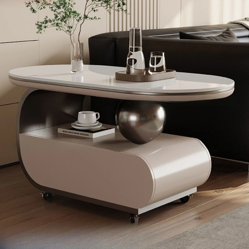

Minimalist Moving Coffee Table Unique Standing Aesthetic Luxury Modern Coffee Table Writing Computer Couchtisch Home Furniture