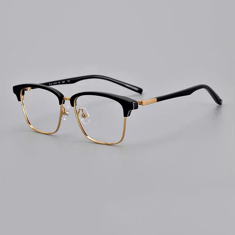 Tortoiseshell frame high quality men's glasses Fashion reading glasses Personality titanium acetate frame myopia optical glasses