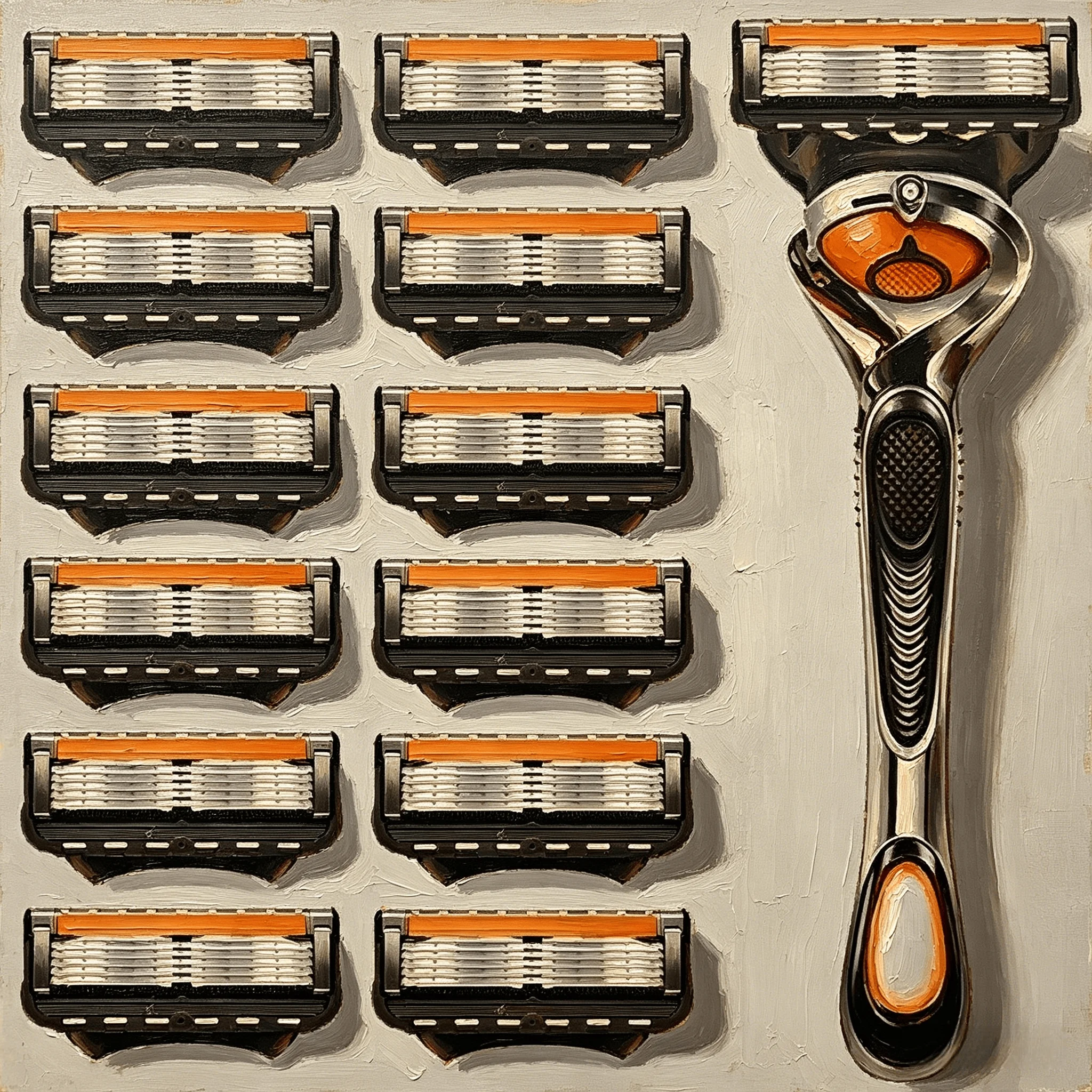 5-Layer Shaving Blade, Five Manual Shaving Blade, Imported Blade, Universal Replacement Blade Head, Men's Cleaning and Washing
