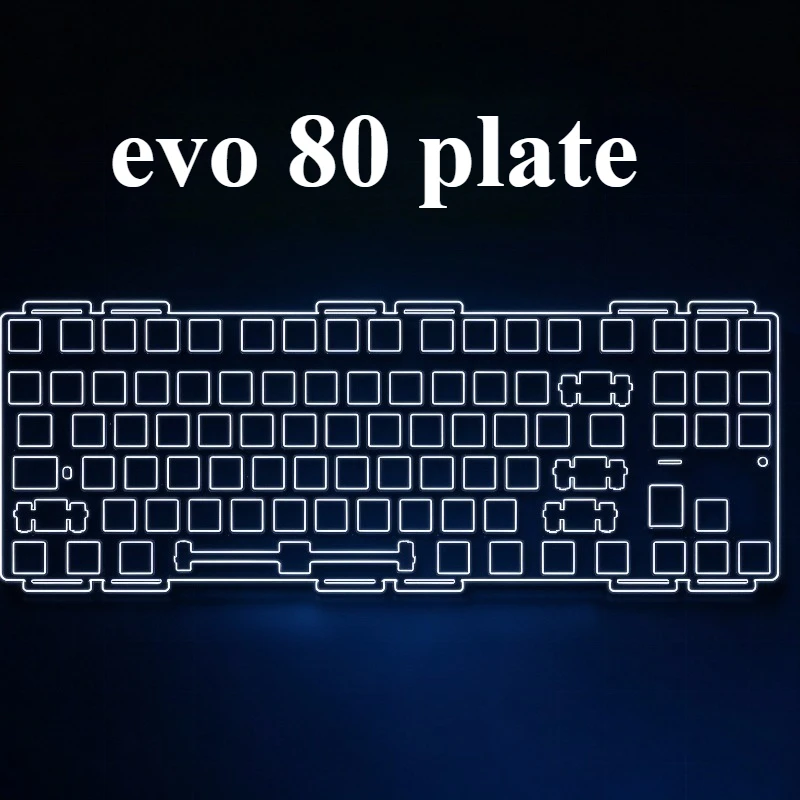 Evo80 Keyboard Positioning Board Customized PC PP POM FR4 Stainless Steel Positioning Plate for Mechanical Keyboard Accessories