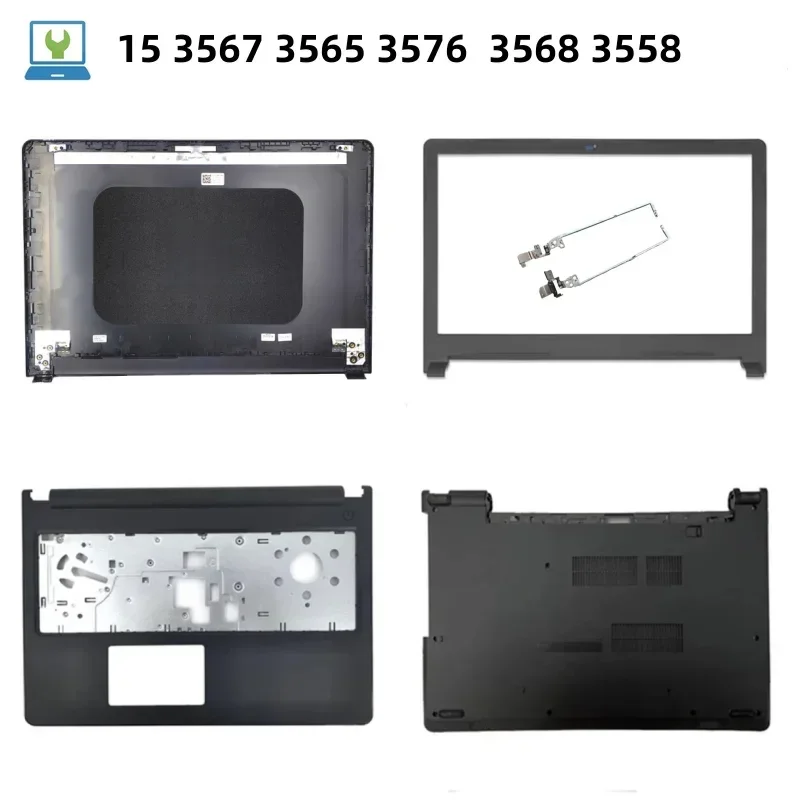 New Laptop LCD Back  Bezel Front Frame Palmrest Upper TOP Case Bottom Cover Case For Inspiro 15 3567 3565 3576  3568 3558