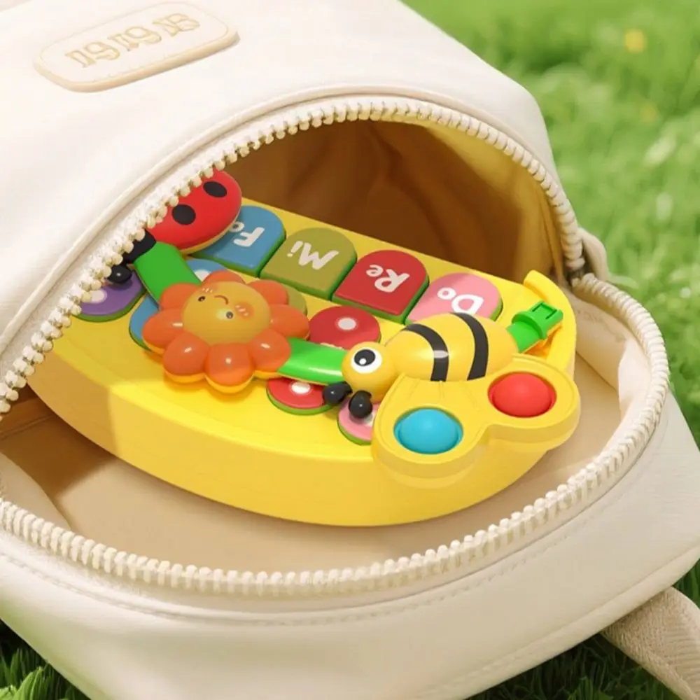 Plastic Musical Piano Toy Sound Montessori Insect Musical Instrument Early Education Portable Music Instrument Toys Kids Gifts