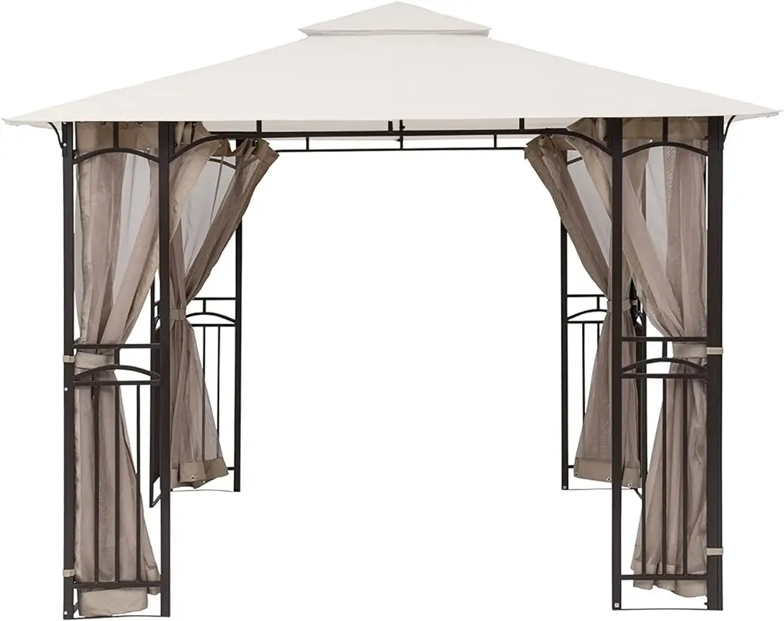 

Patio Gazebo Mosquito Netting Screen Walls ONLY Breathable durable flame retardantConvenientmodificationandassembly