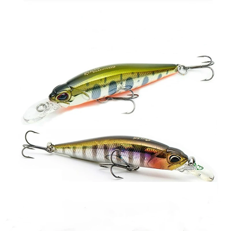 Imagem -06 - Holograma em Branco Minnow Isca Dura 77 mm 7.4g Topwater Isca de Pesca de Água Salgada Baixo Isca sem Pintado Minnow Pesca 77sp 20 Pcs