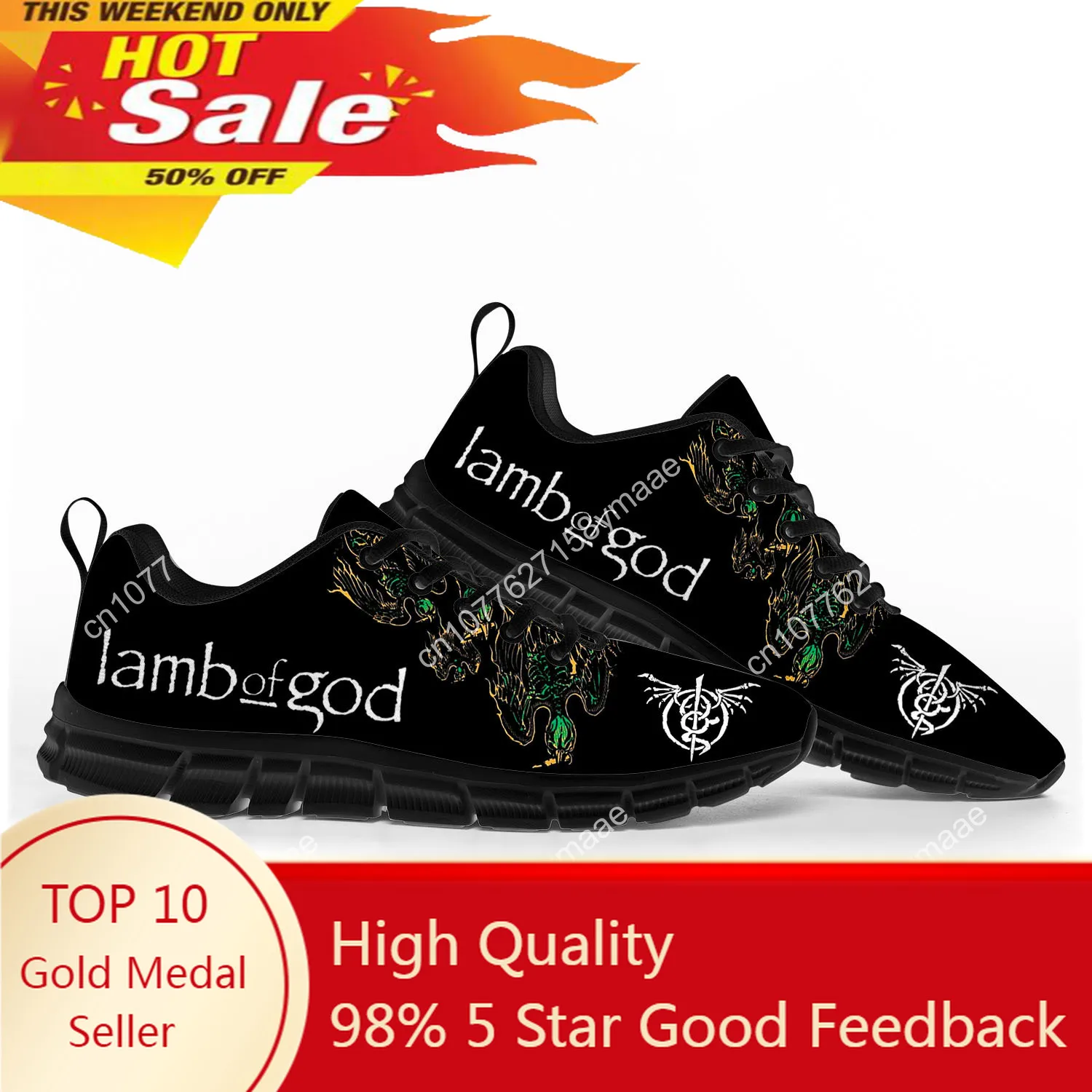 Lamb of God Rock Band Sports Shoes Mens Womens Teenager Kids Sneakers High Quality Burn The Priest Sneaker Customize Couple Shoe