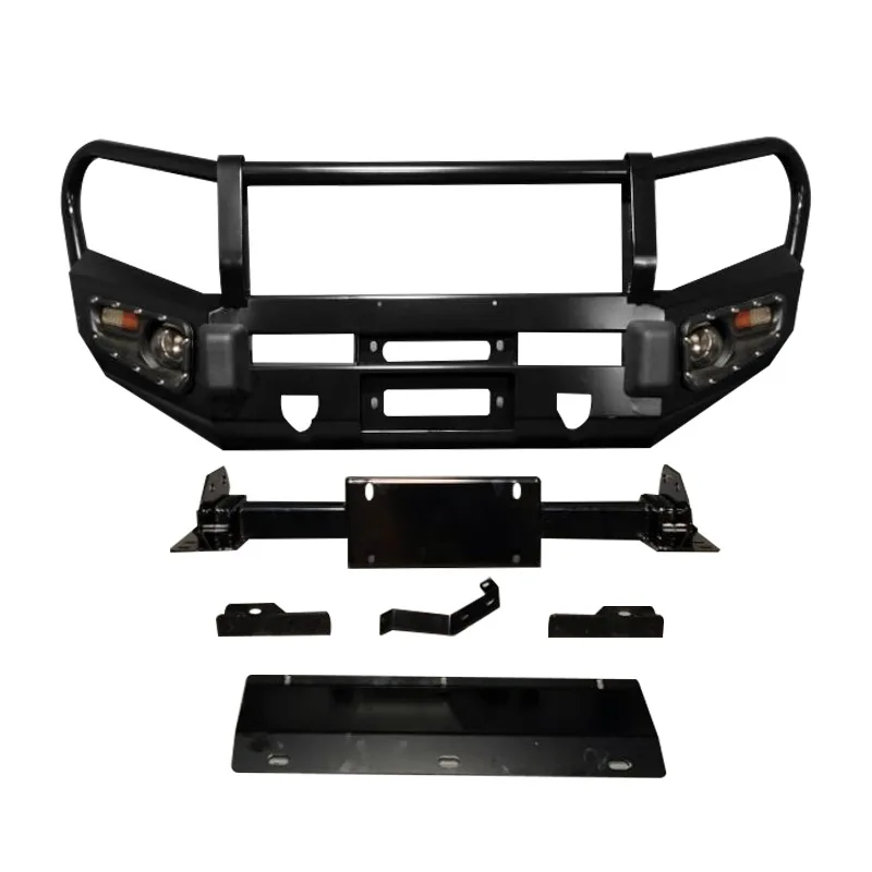 Cocok untuk Isuzu DMAX bumper depan off-road bumper depan modifikasi pelindung depan dengan lampu kabut