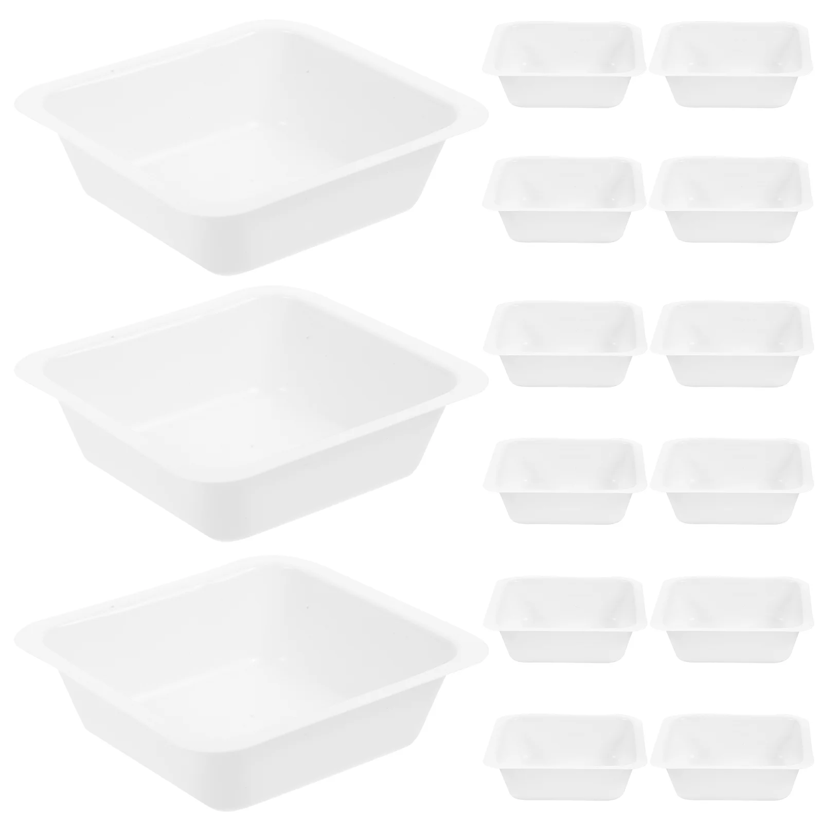 

20 Pcs Weighing Boat Plastic Plate Multifunction Container Tray Anti-Static Dish